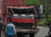 Mahasiswi Tewas Terpental Usai Tertabrak Truk Kontainer di Makassar