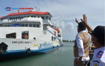 KMP Aceh Hebat Sukses Uji Coba Sandar di Pelabuhan Baru Aceh Singkil