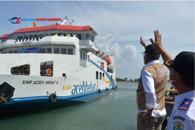 KMP Aceh Hebat Sukses Uji Coba Sandar di Pelabuhan Baru Aceh Singkil