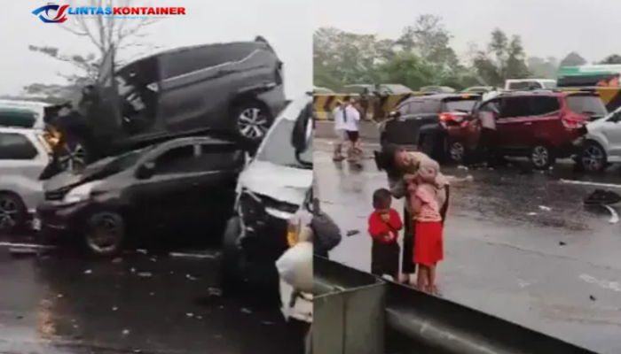 Kecelakaan Beruntun di Tol Cipularang karena Pengereman Truk