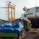 Truk Barang Antri Masuk Kapal Ferry di Pelabuhan Bakauheni!