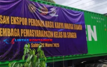 LP Kelas IIA Sragen Ekspor Perdana 1 Kontainer Kerajinan Sabut Kelapa ke Amerika Serikat