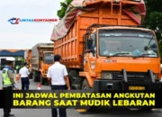 Pembatasan Angkutan Barang 16 Hari Saat Lebaran, Simak Ulasannya!