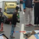 Kecelakaan Tragis! Pemotor Terlindas Truk Kontainer di Jalan Raya Bogor