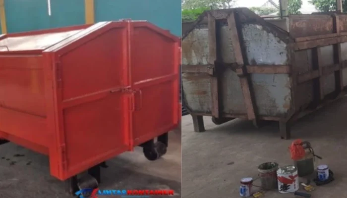 Puluhan Truk Kontainer Siap Beroperasi Angkut Sampah Usai Diperbaiki