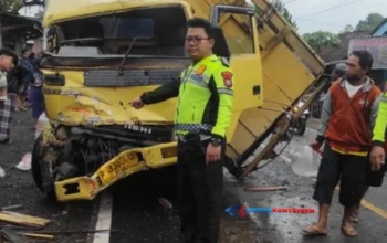 Kecelakaan Beruntun Tewaskan 1 Orang di Tulungagung, Sopir Truk Kabur