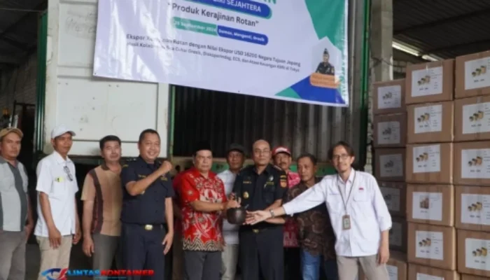 UMKM Riau Ekspor 1 Kontainer Produk Rotan ke Malaysia, Hasilkan Devisa Rp 33,7 Juta