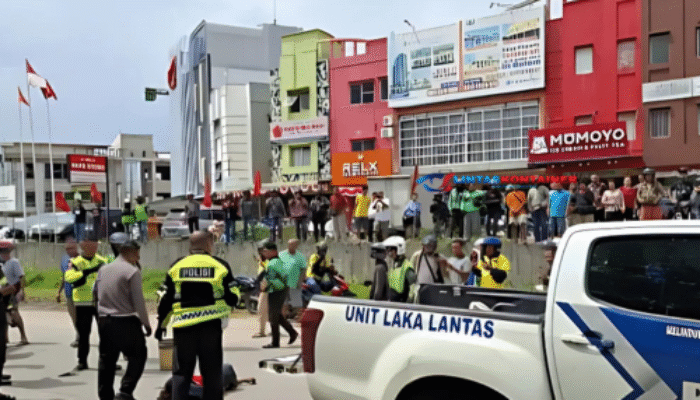 Kecelakaan di Batam Hari Ini Libatkan Truk Kontainer, Pengendara Viar Terkapar!