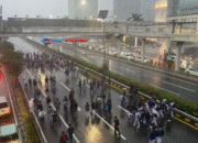 Jembatan Layang di Jakarta Jadi Pusat Demo