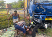 Lakalantas Maut di Tanjung Taruna: Pemotor Tewas Tertabrak Truk Kontainer