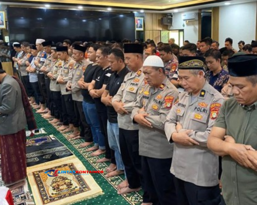 Polres Pelabuhan Tanjung Priok Gelar Salat Gaib, Doakan Driver Ojol Affan Kurniawan