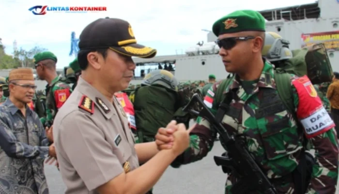 Polsek Gorontalo Kawal Heroik Kepulangan Satgas RI-PNG!