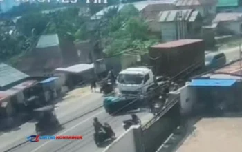Tragedi di Gorontalo: Truk Kontainer Tabrak Bentor, 1 Orang Tewas