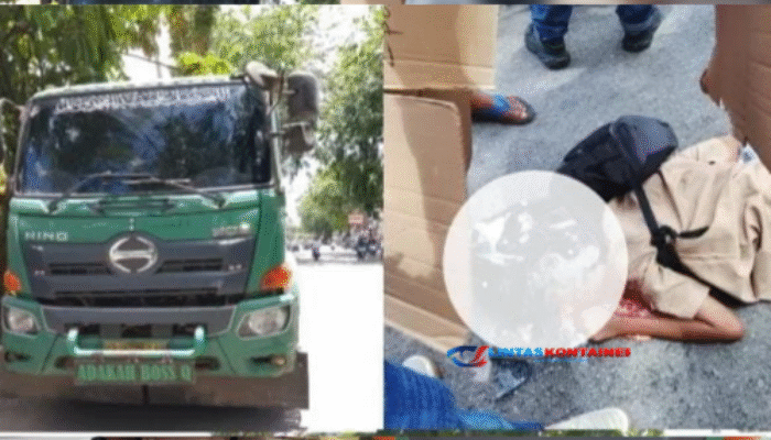 Tragis! Pelajar Tewas Terlindas Truk Kontainer di Pontianak Barat