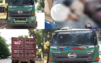 Tragis! Pelajar Tewas Terlindas Truk Kontainer di Pontianak Barat