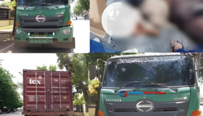Tragis! Pelajar Tewas Terlindas Truk Kontainer di Pontianak Barat