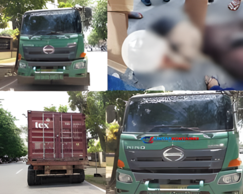 Tragis! Pelajar Tewas Terlindas Truk Kontainer di Pontianak Barat