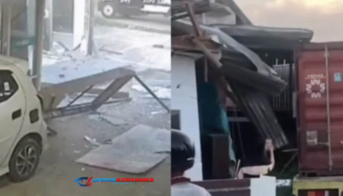 Kronologi Truk Kontainer Hantam Rumah dan Apotek di Polewali Mandar