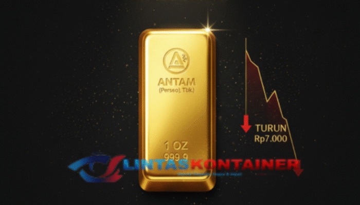 Harga Emas Antam Hari Ini 22 November 2025: Turun Rp7.000 Jadi Rp2,341 Juta per Gram