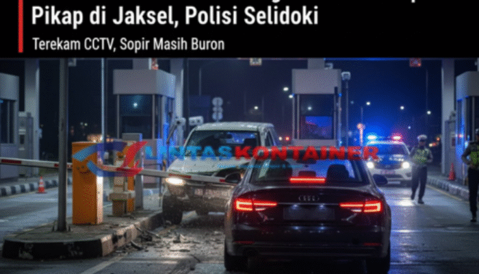 Sedan Audi Terobos Gerbang Tol Modus Pepet Pikap di Jaksel, Polisi Selidiki
