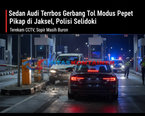 Sedan Audi Terobos Gerbang Tol Modus Pepet Pikap di Jaksel, Polisi Selidiki