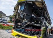 Penampakan Bus Ringsek Usai Kecelakaan Tewaskan 16 Penumpang di Tol Muktiharjo