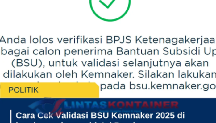 Cara Cek Status Penerima BSU Kemnaker Go Id 2025
