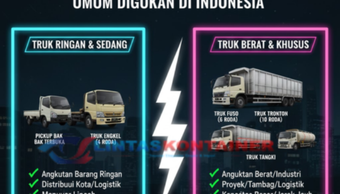 Mengenal 5 Jenis Truk yang Umum Digunakan di Indonesia