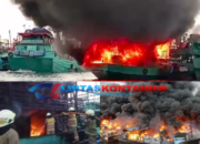 Kapal Terbakar di Pelabuhan Muara Baru, Simak Ini Kronologinya!