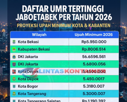 UMP dan Upah Minimum Sektoral DKI Jakarta 2025: Naik 6,5% Jadi Rp5,4 Juta