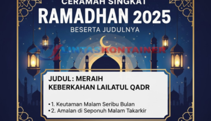 Contoh Ceramah Singkat Ramadhan 2025 Beserta Judulnya