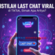 Istilah Last Chat Viral di TikTok, Simak Apa Artinya?