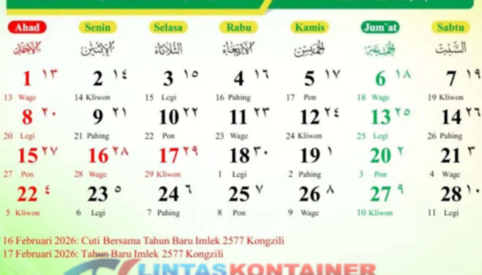 Kalender Jawa 2026: Makna, Hitungan Weton & Fakta Menarik