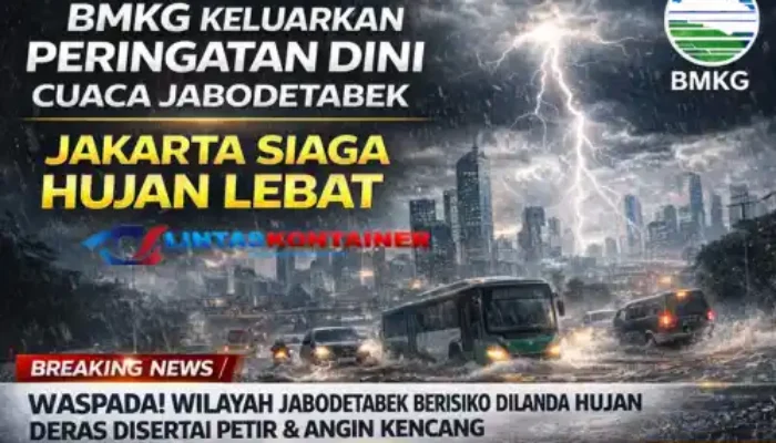 BMKG Keluarkan Peringatan Dini Cuaca Jabodetabek, Jakarta Siaga Hujan Lebat
