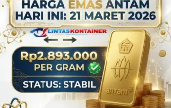 Harga Emas Antam Hari Ini 21 Maret 2026 Stabil di Rp2.893.000 per Gram