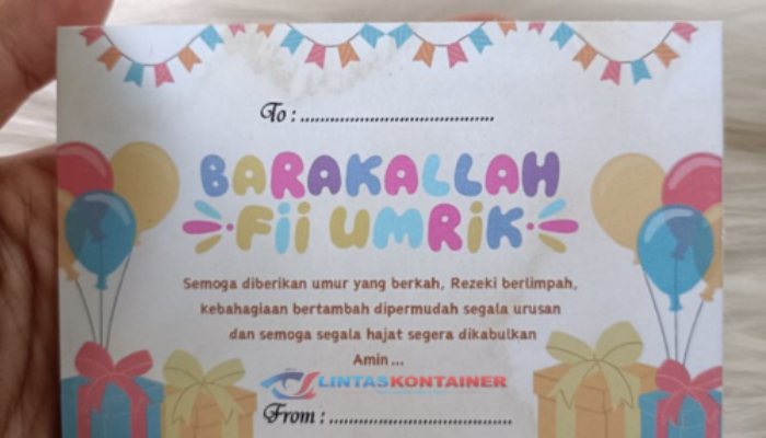 Contoh Ucapan Barakallah Fii Umrik yang Indah