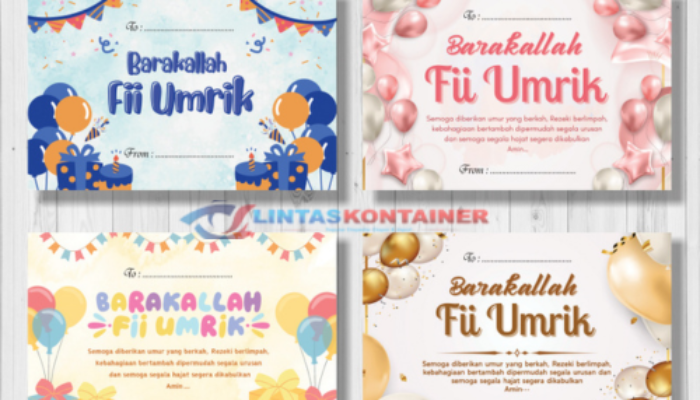 Contoh Ucapan Barakallah Fii Umrik yang Indah & Penuh Makna